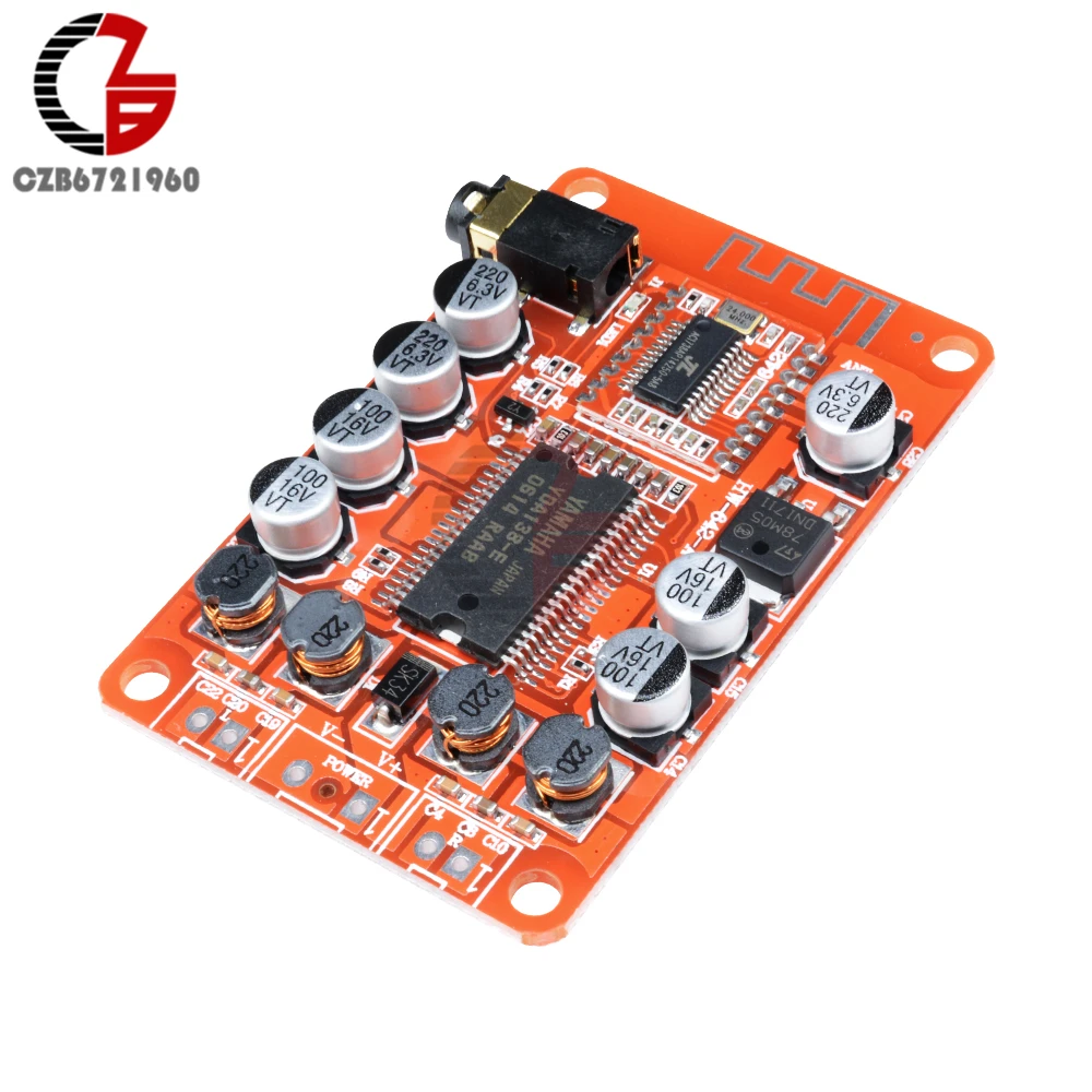 2x15 Вт YDA138 усилитель звука Bluetooth DC 12V 2A беспроводной цифровой мощности 2 канала