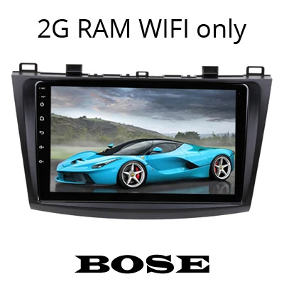 M3 2G BOSE Can Sinosmart Автомобильный gps навигатор мультимедиа радио плеер для Mazda 3 2009,2010, 2011-12 поддержка BOSE ips 2.5D экран - Цвет: M3 2G BOSE Can