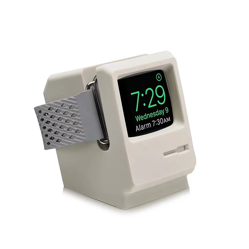 Держатель URVOI для apple watch series 5 4 3 2 1 Подставка для часов, подставка для ночных часов, ремонтная Подставка для ПК, домашняя зарядная док-станция для Macintosh design