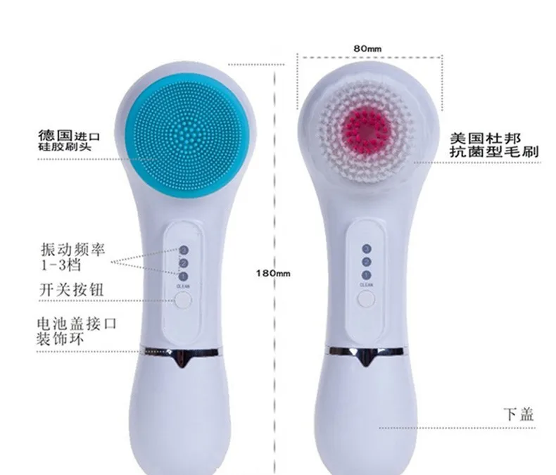 

Ultrasonic Washing Machine Silicone Cleansing Instrument Electric Washing Machine Export Black Pore Cleaner Beauty Instrument