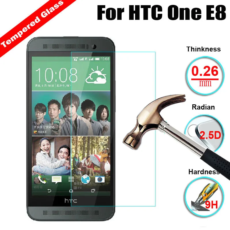 2 шт Противоударная пленка из закаленного стекла для htc One M9 Mini 2 M8 Mini M7 M10 E9 E9+ E8 M9+ PLUS X9 A9 9H защита экрана