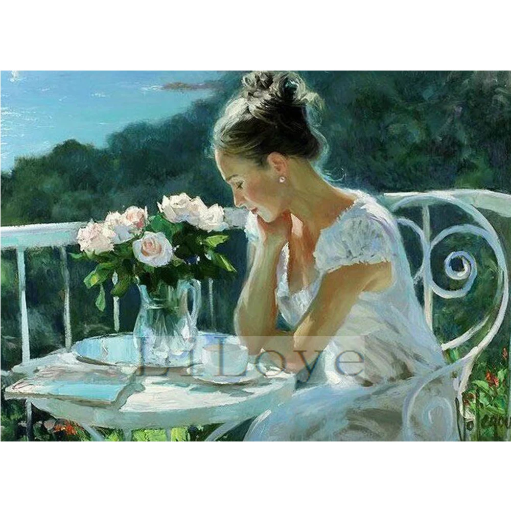 Вышивка 5D алмазная живопись вышивка крестиком кристальная девушка мозаика