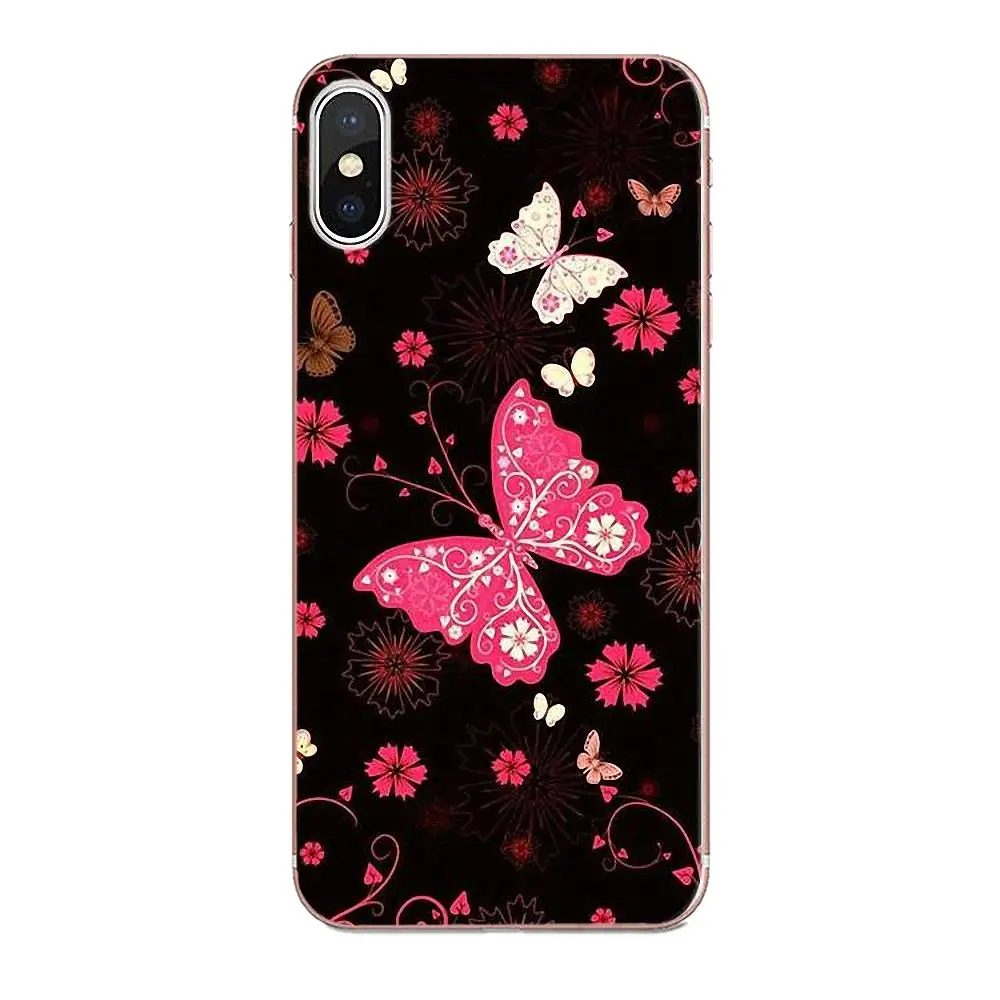 Красочная крутая Бабочка для Samsung Galaxy Note 5 8 9 S3 S4 S5 S6 S7 S8 S9 S10 mini Edge Plus Lite TPU коробка