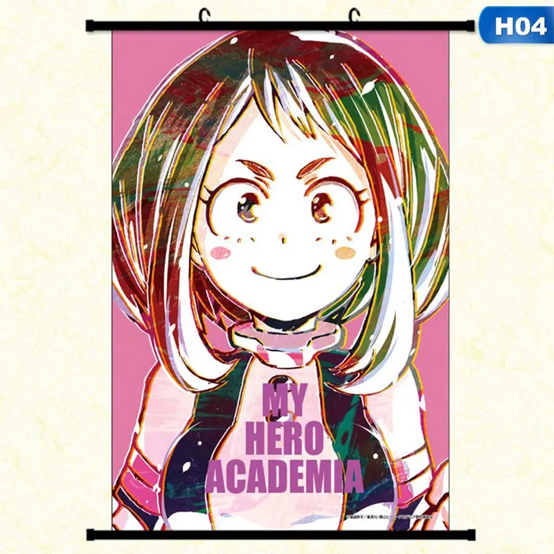 Японское Аниме Boku no Hero Academy My Hero Collective настенный свиток живопись плакат Косплей
