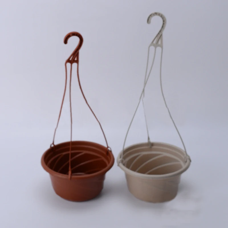 

Hanging Flower Plant Pot Chain Basket Planter Holder Garden Balcony Grey / Red