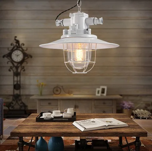 Koop Amerikaanse Loft Ijzer Art Glas Hanger Verlichtingsarmaturen Eenvoudige Industriële Vintage Verlichting Voor Living Eetkamer Bar Opknoping Lamp