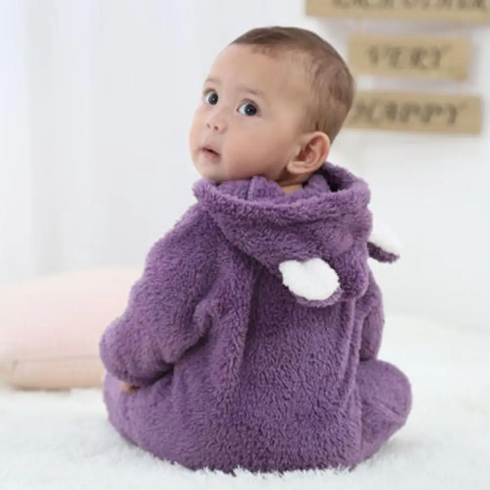 Kidlove/Забавный комбинезон унисекс с длинными рукавами для малышей; милый дизайн с животными; мягкие теплые бархатные комбинезоны