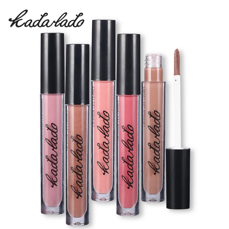 Стойкая Матовая жидкая помада KADALADO 12 цветов сексуальные цвета блестящий тинт для