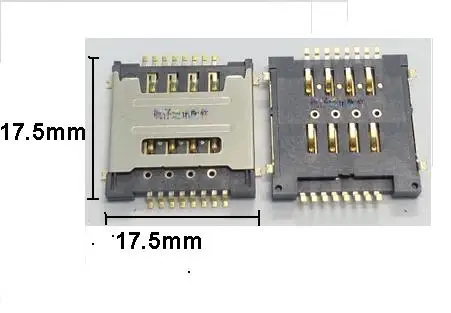 50 шт./лот устройство для чтения карт с двумя sim-картами 8P адаптер памяти