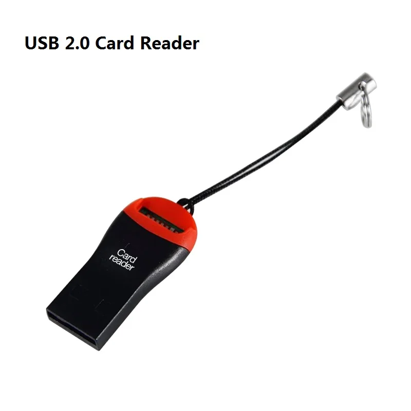 USB 2.0 card reader Карта памяти класса 10 8 ГБ 16 ГБ 32 ГБ micro sd карта 64 Гб 128 ГБ tarjeta microsd 32 Гб mini TF карта 4 Гб флэш-накопитель с бесплатным адаптером - Емкость: USB 2.0 card reader