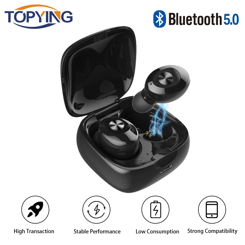 Беспроводные Bluetooth наушники 5,0 настоящие беспроводные наушники гарнитура HIFI Звук Спорт для iphone huawei xiaomi смартфон Новинка
