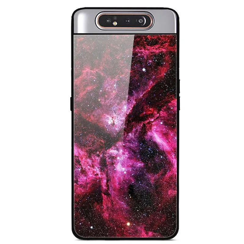 42 Для samsung Galaxy A80 чехол из закаленного стекла жесткая задняя крышка для samsung Galaxy A80 A90 SM-A805F SM A805F чехол для телефона A 80 6,7'' - Цвет: 42