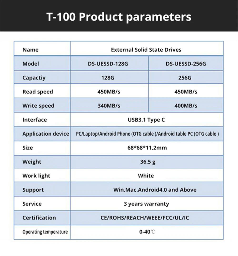 HIKVISION внешний жесткий диск SSD 480GB USB 3.0 Портативный SSD Тип C для телефона ноутбука Настольный