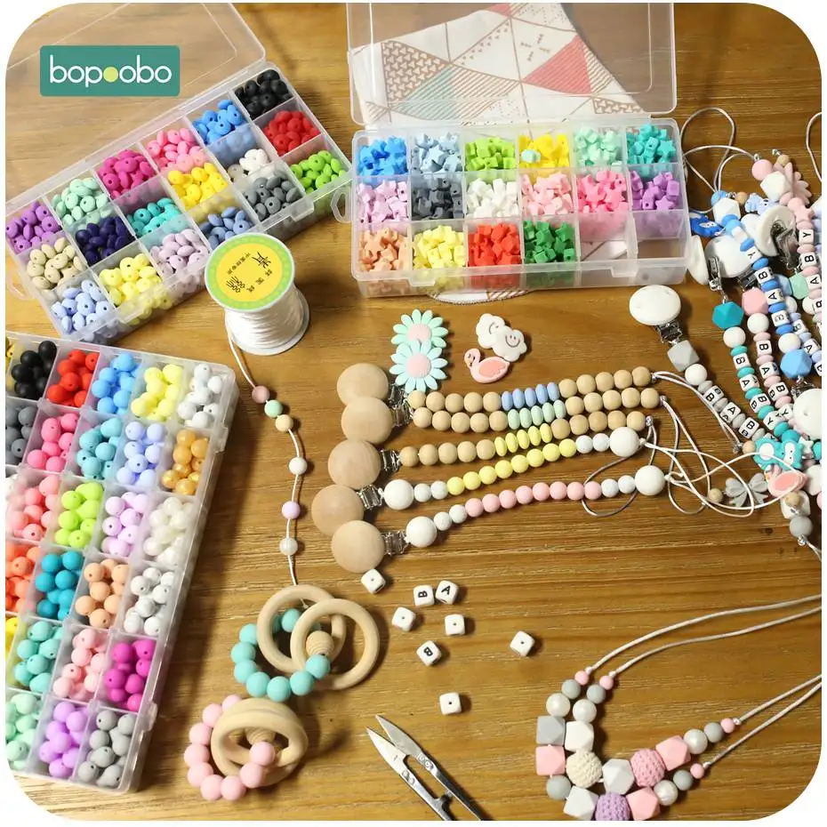 Bopoobo 15 мм Силиконовые Бусины еда без бисфенола а класса DIY ремесла силиконовые 14