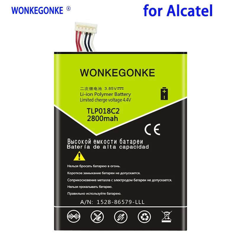 WONKEGONKE 2800mah TLp018C2 аккумулятор для Alcatel One Touch Idol Ultra OT 6033 6033X аккумулятор|Аккумуляторы