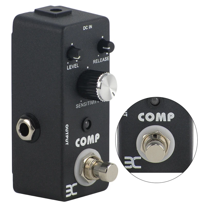 Eno Ex Compressor Comp педаль с эффектом гитары настоящий Обход для электрической черный