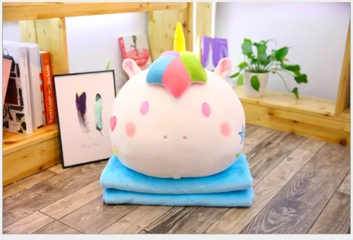 WYZHY ins twin unicorn doll cuddly pillow blanket plush toy girl heart nap air conditioning 40CM | Игрушки и хобби