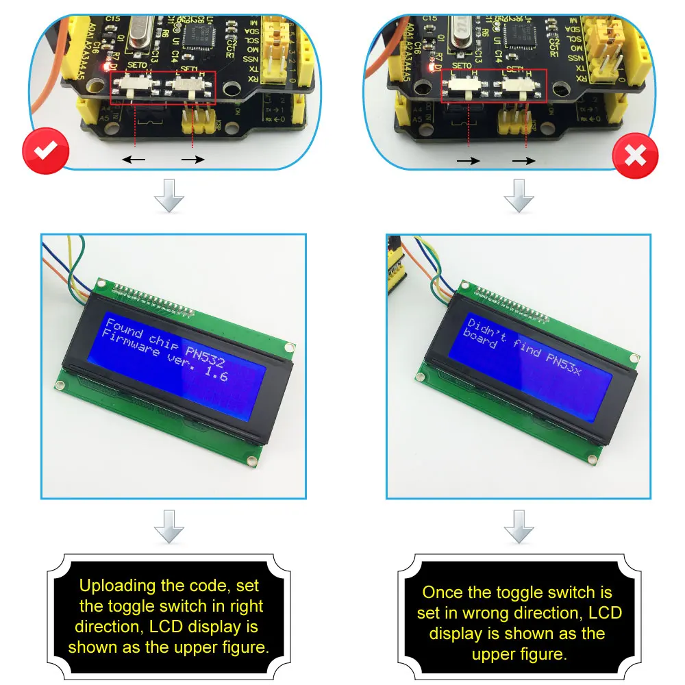 Экран контроллера Keyestudio PN532 NFC/RFID для arduino uno r3|shield for arduino|shield unonfc pn532 |