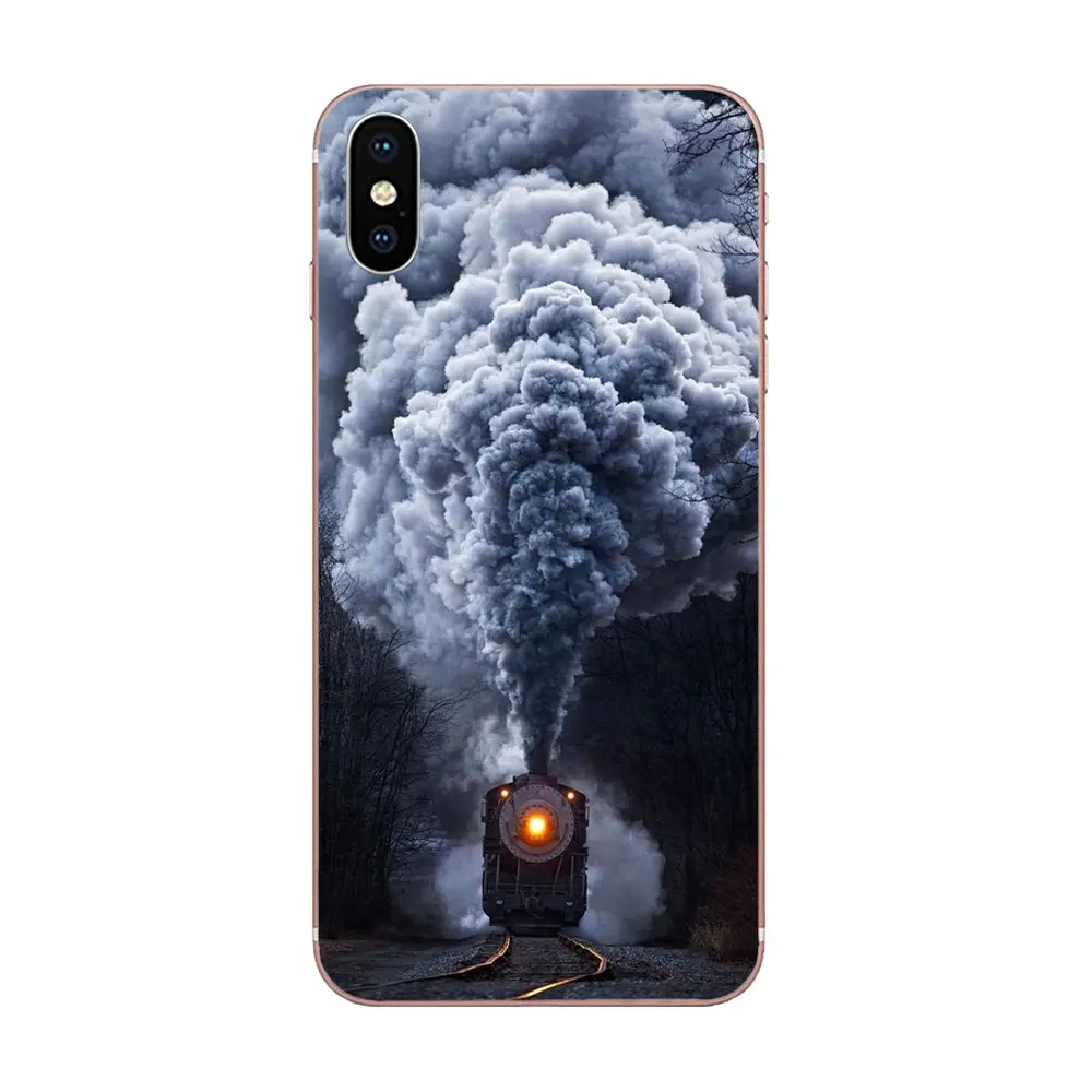 Чехол для мобильного телефона из ТПУ Scenic Black Railway Train Galaxy Grand A3 A5 A7 A8 A9 A9S On5 On7 Plus Pro Star