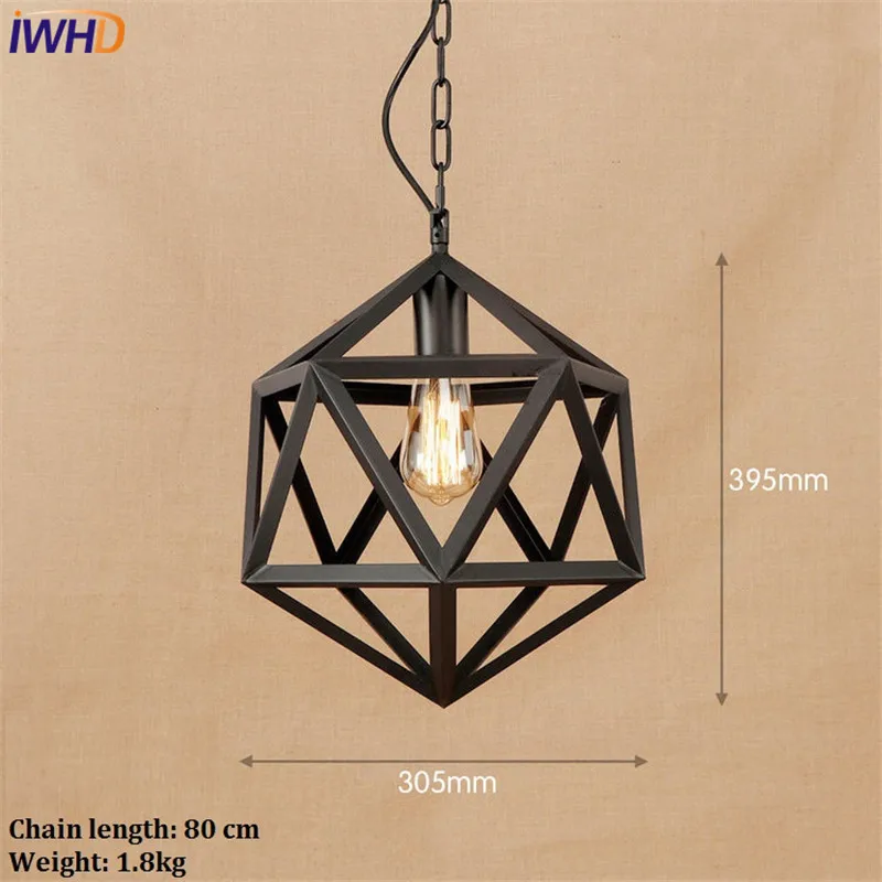 Лофт стиль Железный Droplight Эдисон LED подвесные светильники для помещений столовой