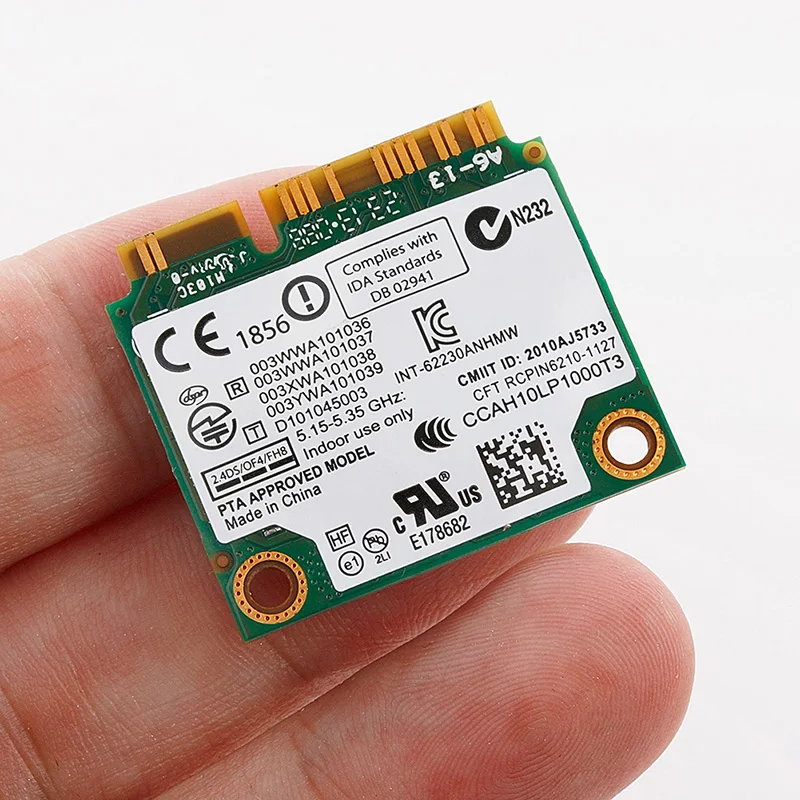 Беспроводной мини Универсальный двухдиапазонный Intel 6230 62230ANHMW 300 WiFi BT PCI-E карта