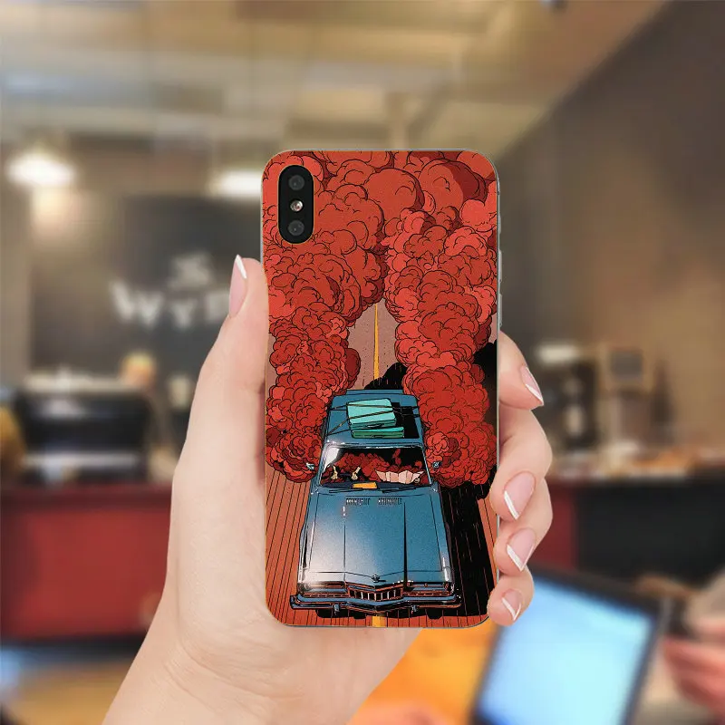 Coque Capa мягкий TPU силиконовый чехол для мобильного телефона iPhone X XR XS Max 5 5S SE 6 S 7 плюс