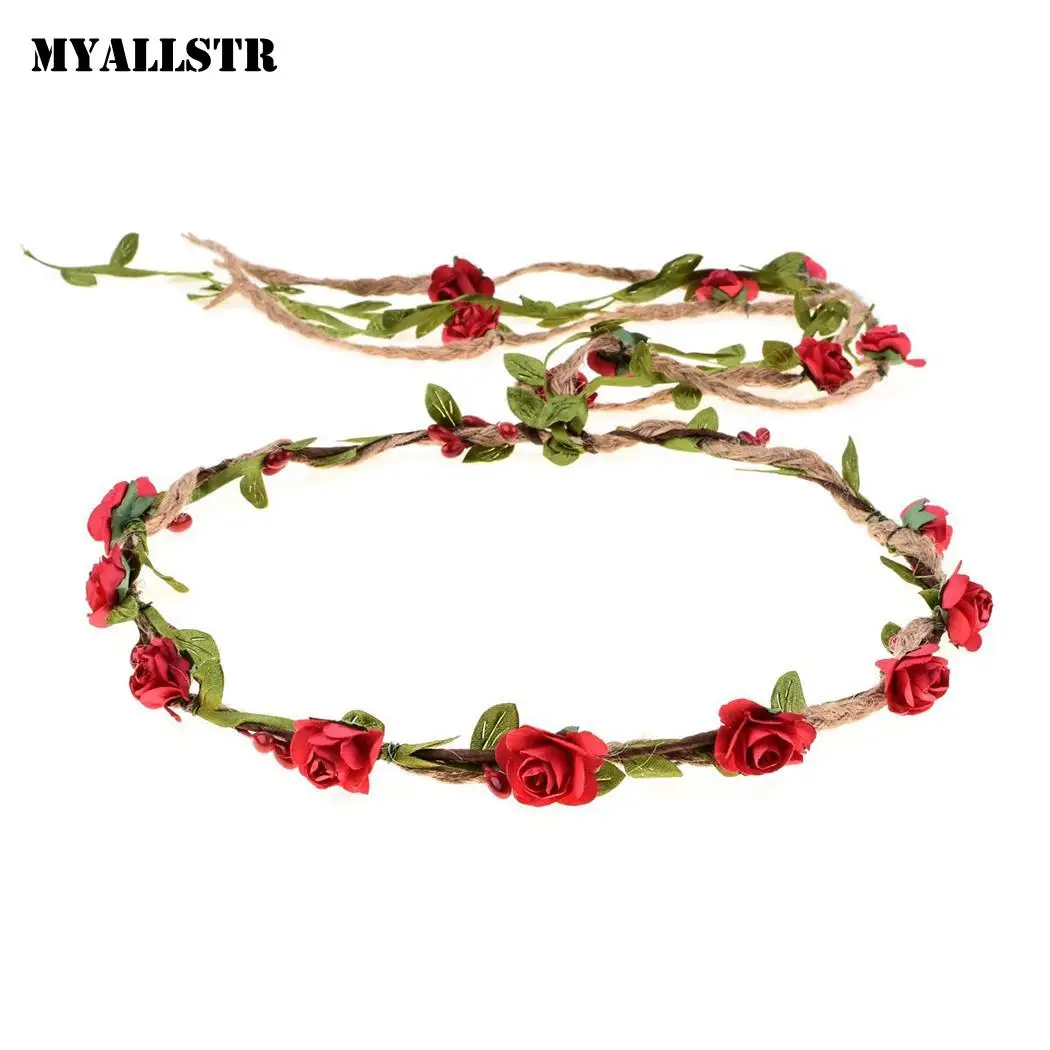 Новый женский головной убор Венок для волос Свадебные украшения Аксессуары