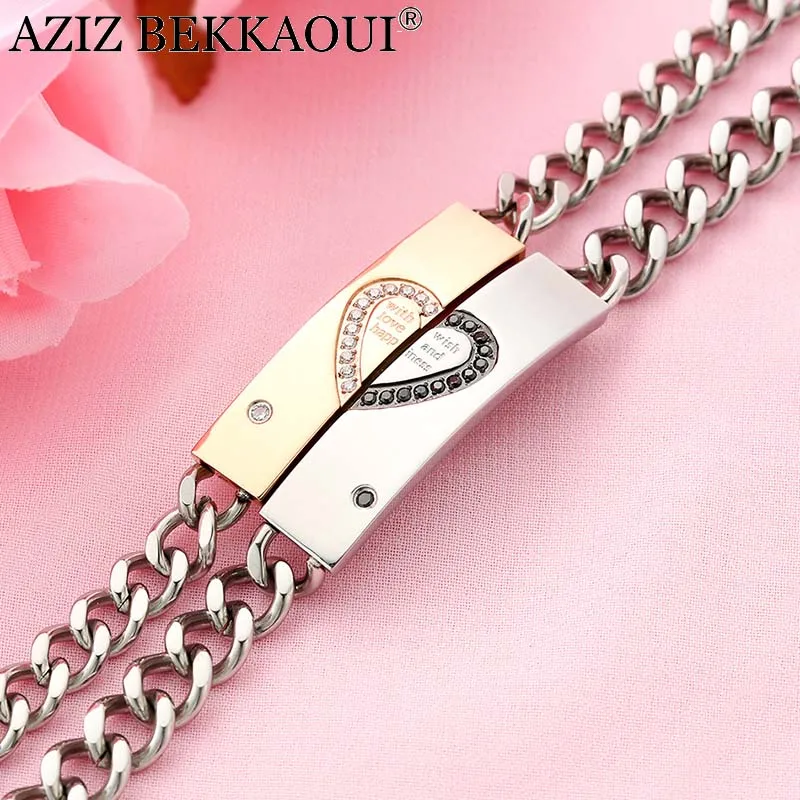 Женские и мужские браслеты из нержавеющей стали с гравировкой надписью Wish love and