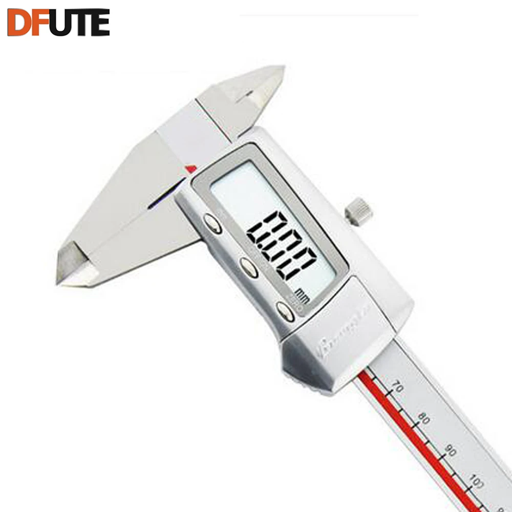 Dfute цифровой суппорт 24-150 мм/0.01 Электронный штангенциркуль с круглыми точками для