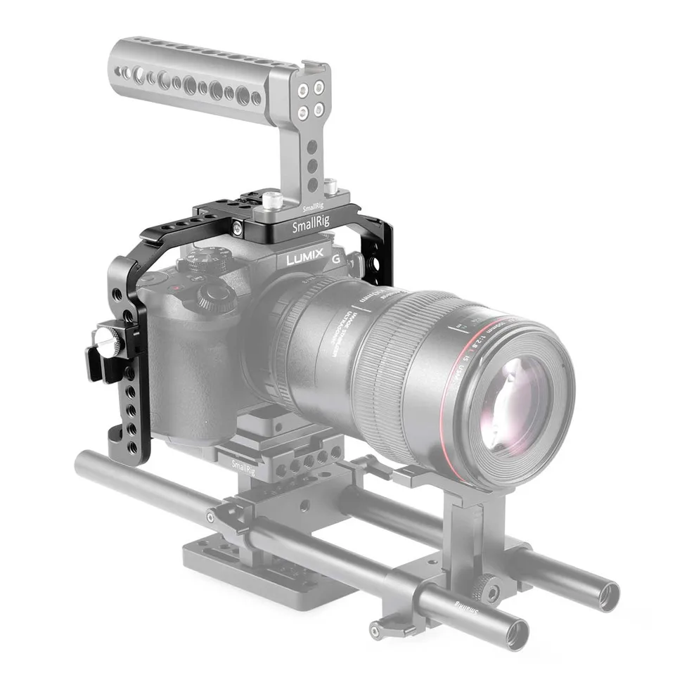 SmallRig G7 клетка для Panasonic Lumix DMC-G7 камера клетка с HDMI кабель зажим+ Холодный башмак+ крепление Nato Rail-1779