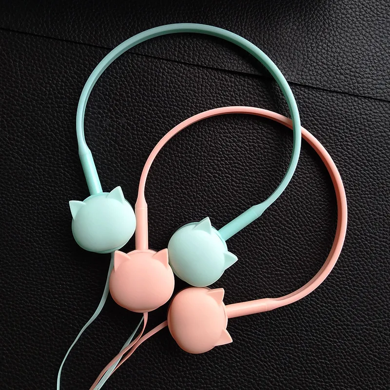 Милые уход за кожей лица наушники &quotКошка&quot через наушники-вкладыши Muisc стерео С