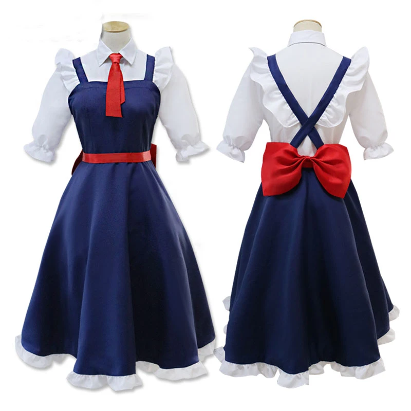 Кобаяши Дракон горничной тохру Косплэй костюм для Для женщин Сан Чи нет униформы