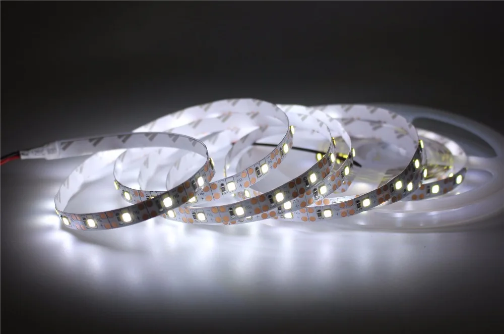 Светодиодная лента 2835 RGB белый 5 м/лот не водонепроницаемая DC 5V ТВ фоновое