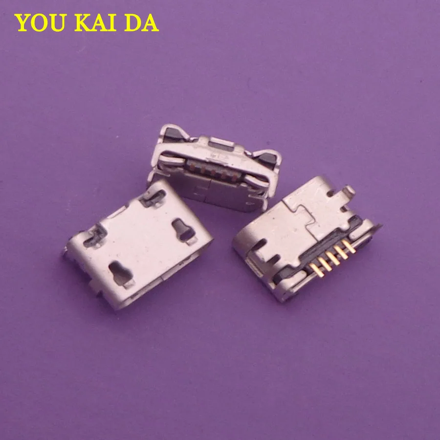 10 шт. микро USB 5 контактный разъем с четырьмя ножками|usb connector|usb socket connectorusb female connector