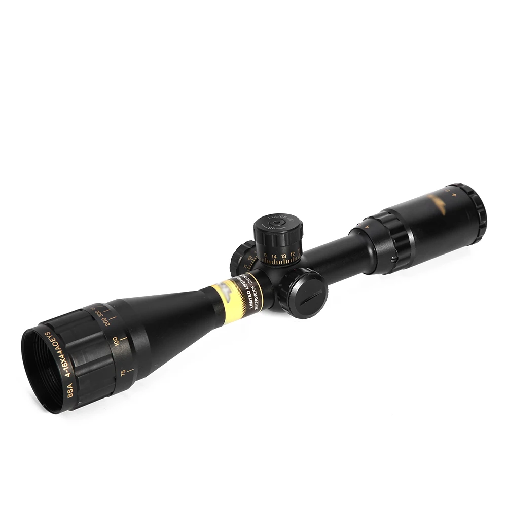 2019 New 4-16X44AOEYS FENGRO Hunting Range Green Red Lighting Button Air Gun Adjustable Tactical Optical Sight Riflescope | Спорт и