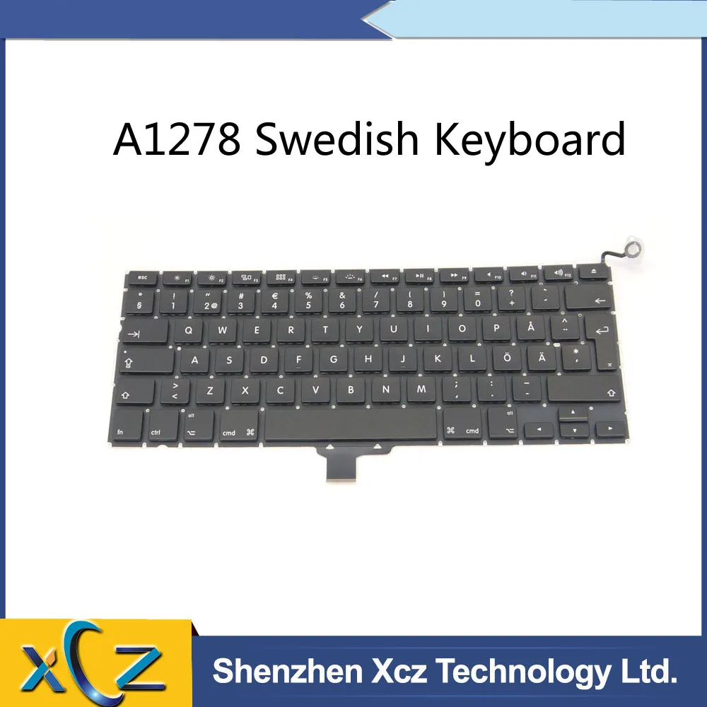100% новая A1278 Клавиатура для Macbook Pro 13 ''A1278 шведская клавиатура 2009 2010 2011 2012
