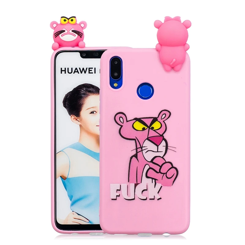 ETUI huawei P Smart дело чести 10 Lite Чехлы Симпатичные 3D панда Единорог собачий силиконовый чехол на huawei P Smart чехол для телефона - Цвет: 2