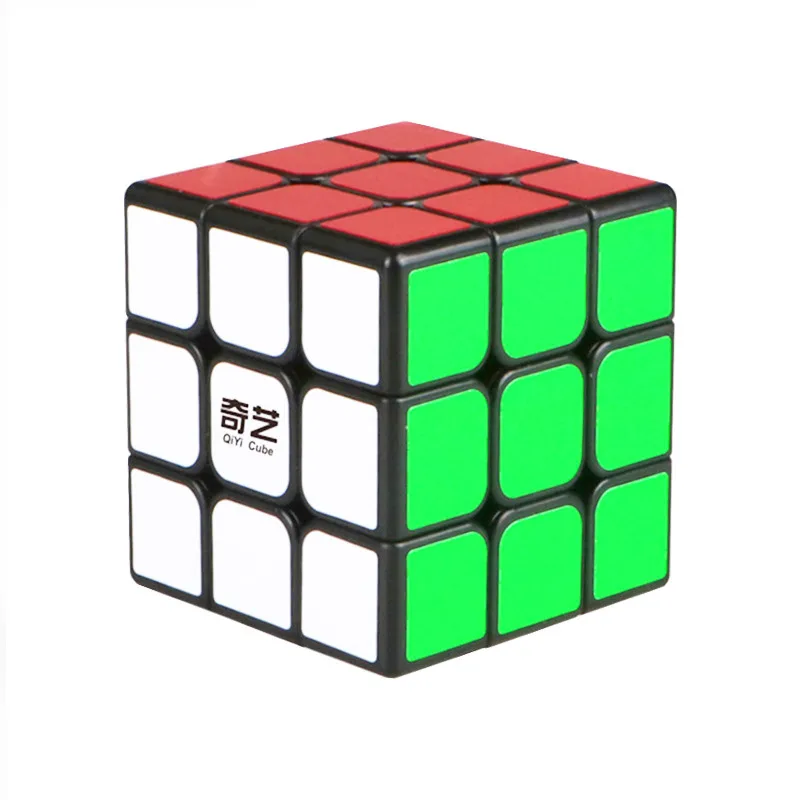 QiYi профессиональный 6,0 см 3x3x3 куб скорость для головоломки куб антистрессовая игрушка Neo Cubo Magico наклейка для детей раннего образования игрушка - Цвет: BLACK