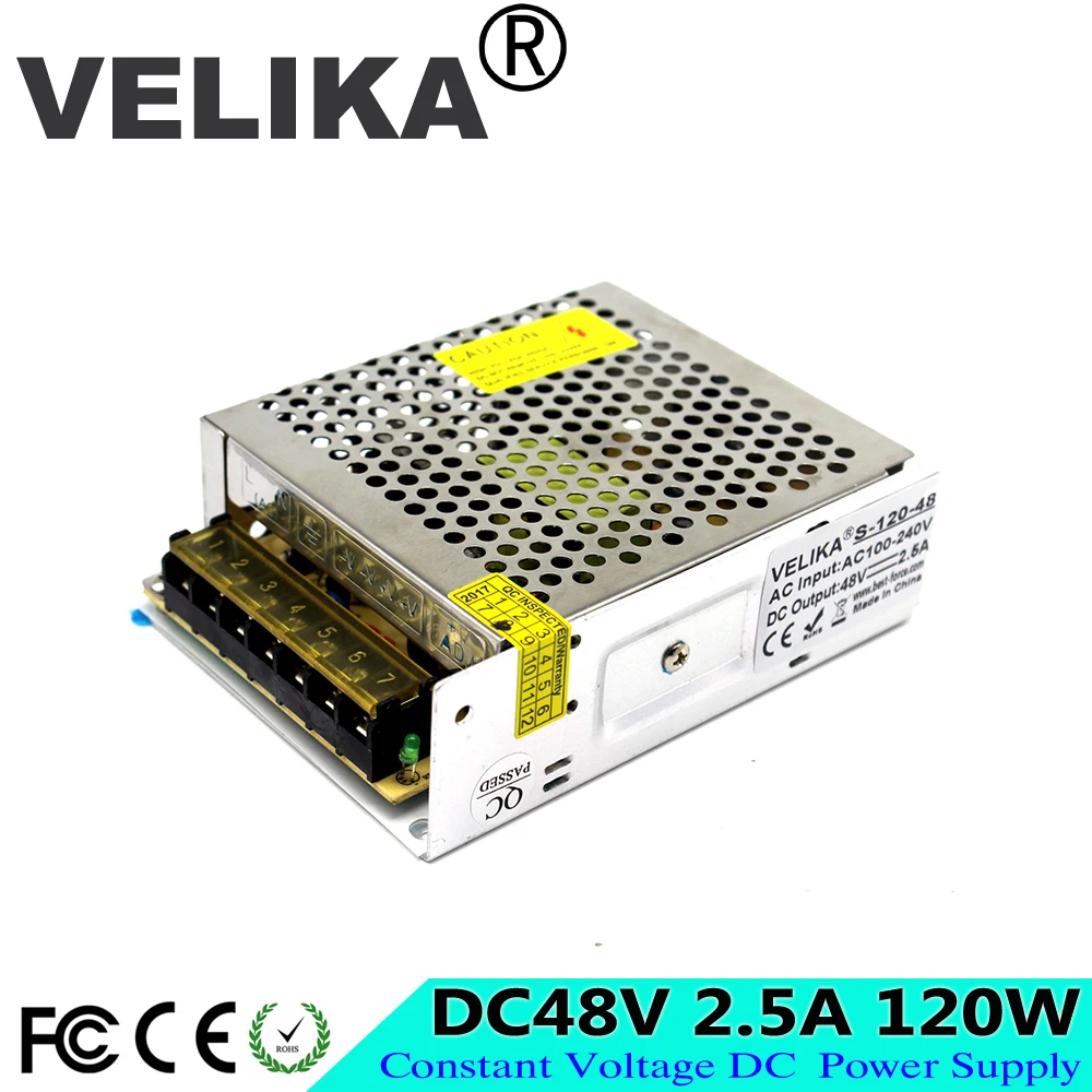 Трансформатор светодиодный с одним выходом DC48V 36V 30V 27V 24V 13 8 V 12V 100W 120W|36v supply|24v