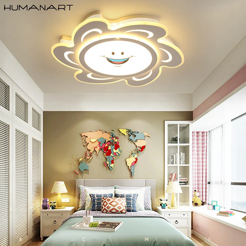 Sun smile современный светодиодный потолочный светильник для детской комнаты