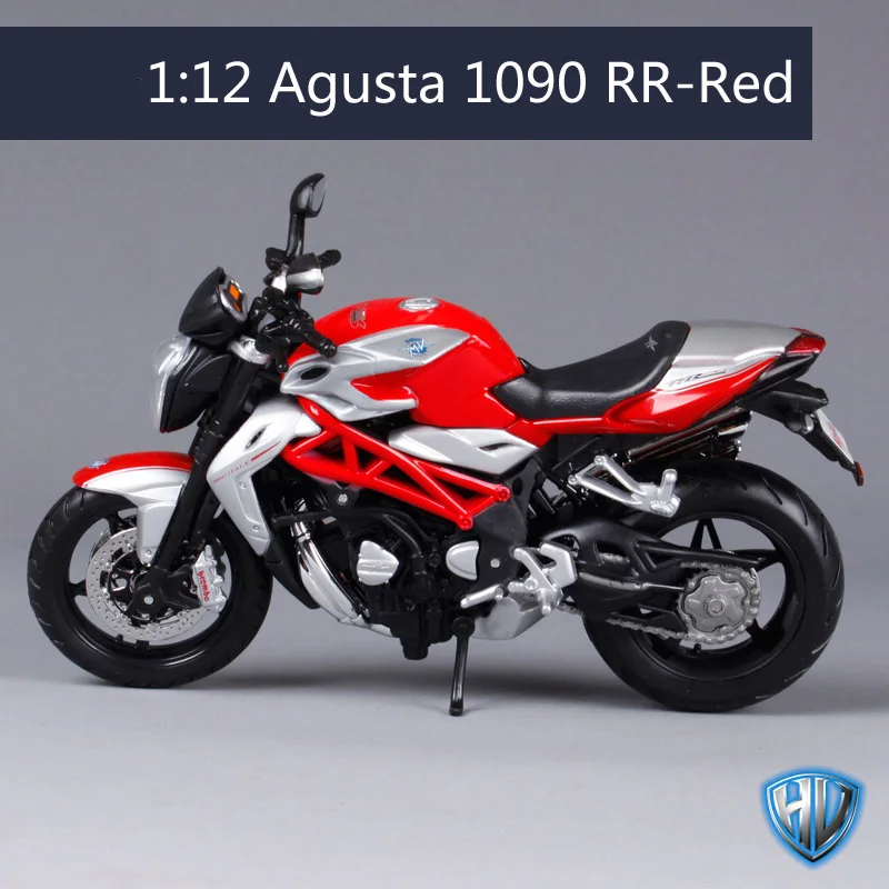 Maisto 1:12 mv agusta F4 1090 RR мотоцикл литье под давлением красный серебристый модель