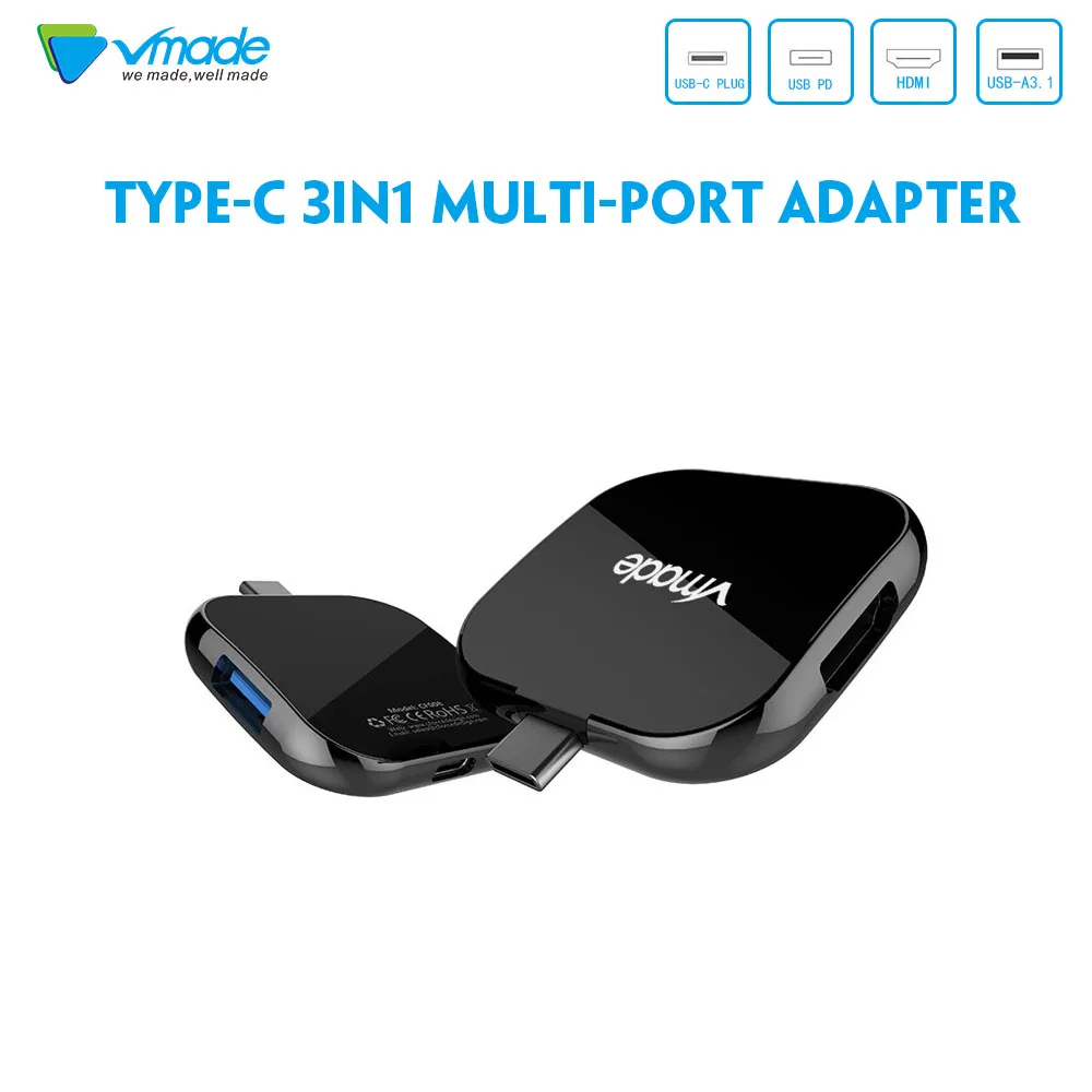 Vmade usb type C 3 1 конвертер 1080p HDMI кабель и Женский адаптер зарядного устройства для Apple