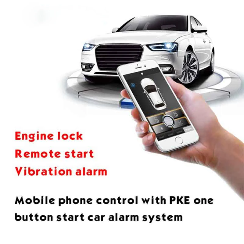 Для Toyota Sienna 2008 Авто дистанционный запуск Автомобильная сигнализация PKE кнопка с