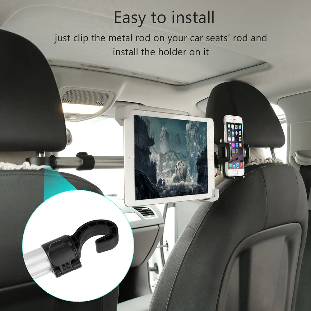 Регулируемый автомобильный держатель для планшета 7 10 5 дюймов|tablet holder|car seat tablet