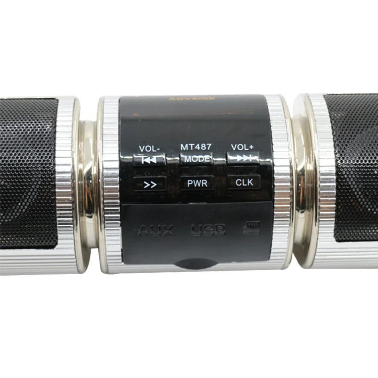 1set Motorcycle Silver/Golden Waterproof Bluetooth Audio Sound System Stereo Speaker Music Player with FM Radio LCD Display | Автомобили и