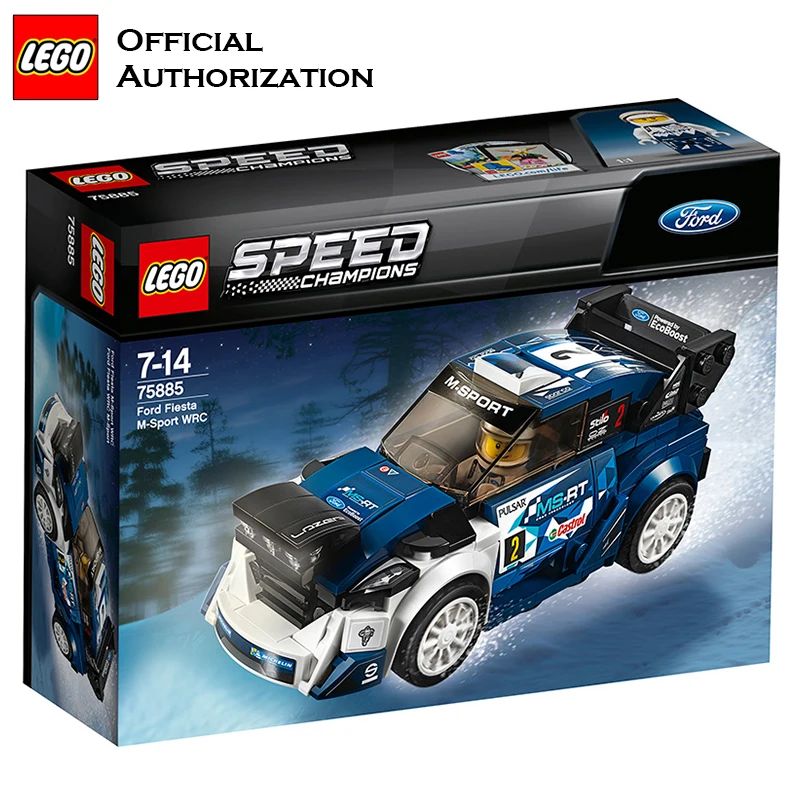 Оригинальные Конструкторы LEGO 180 шт. супер автомобили серии Ford Fiesta гоночный