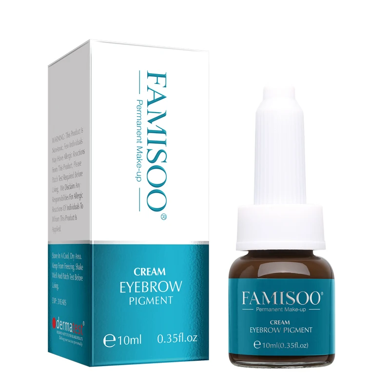 

Famisoo Permanent Makeup 10ml Natural Plant Tattoo Pigment Tattoos Ink Black Pigment Body Professional Beauty Art Supplies