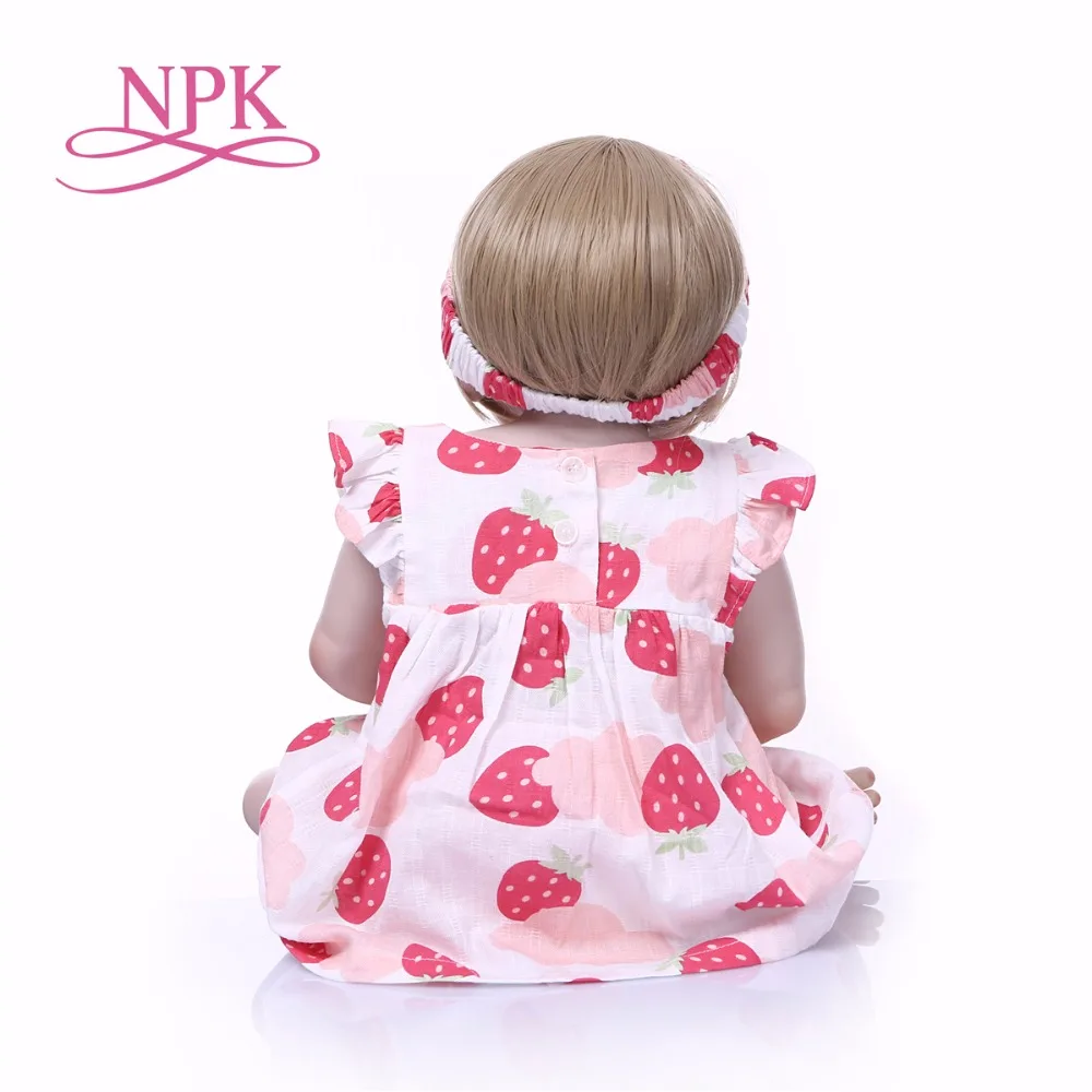 Bebes reborn 23 &quot57 см NPK полный силиконовые возрождается куклы игрушки для девочек