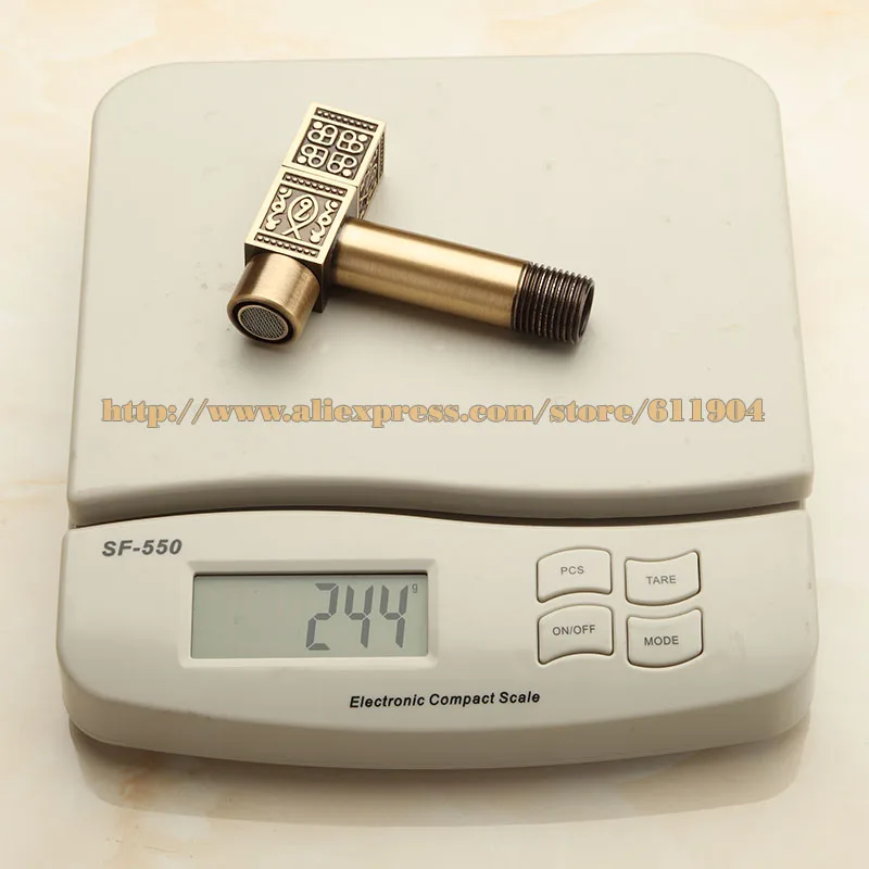 Античный латунный художественный настенный кран для ванной комнаты раковина