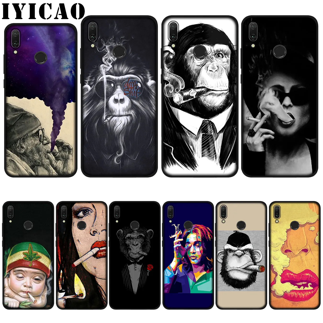 IYICAO яркий мягкий чехол для Huawei P20 Pro P10 P8 P9 P30 Lite Mini 2017 P Smart 2019 | Мобильные телефоны и